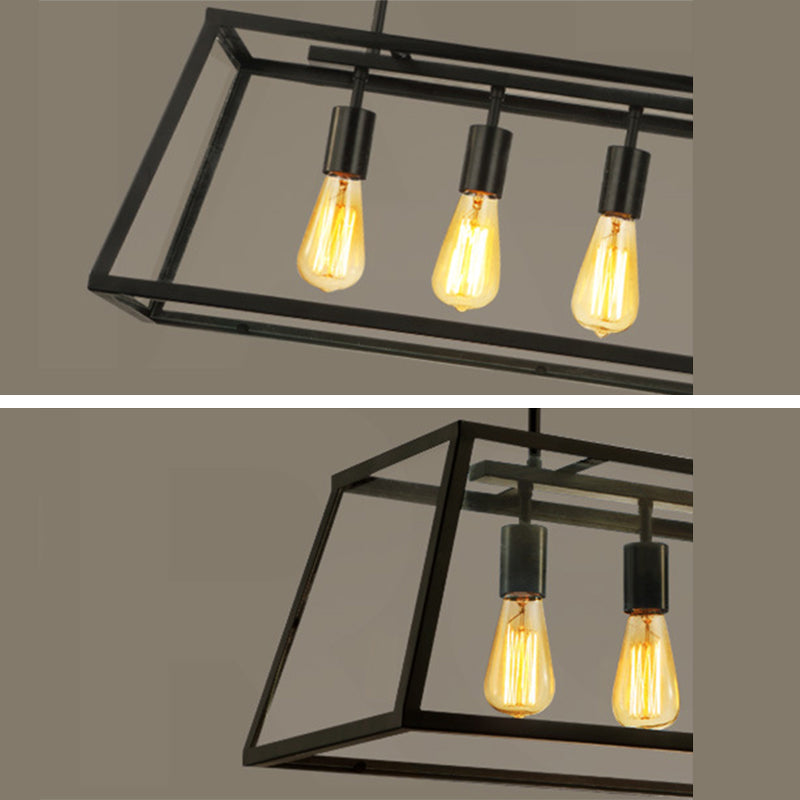 Glass 4 Lights Island Candelier Light Lights Lights Lightings para comedor