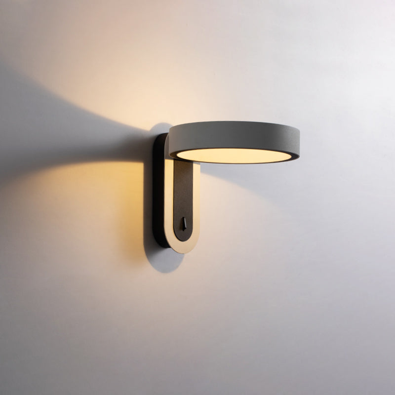 Minimalisme rotatif lampe murale à LED cylindrique