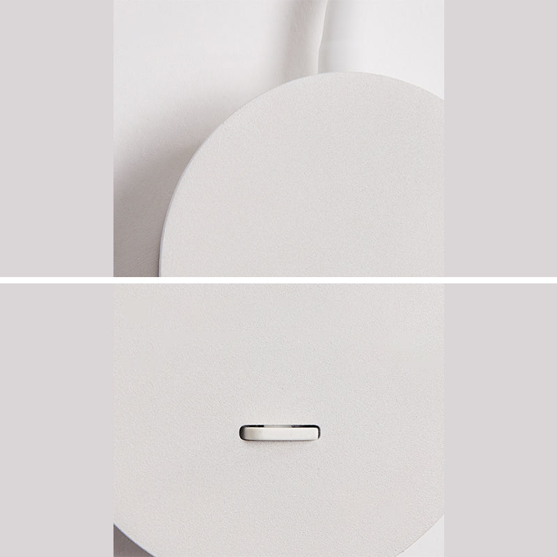 Adjustable Silicone Hose Simplicity Wall Lamp Modern Style Bedroom LED Reading Lamp with Independent Switch