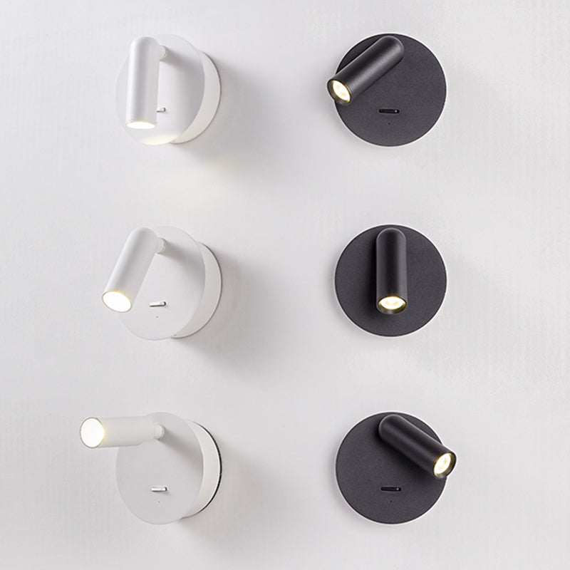 3.9 Inch H Mini Bedside LED Reading Light Modern Minimalist Spotlight Bedroom Wall Lamp