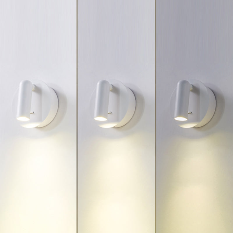 3.9" H Mini Bedside LED Reading Lamp USB Charging Modern Simplicity Style Spotlight Wall Mount Lamp for Bedroom