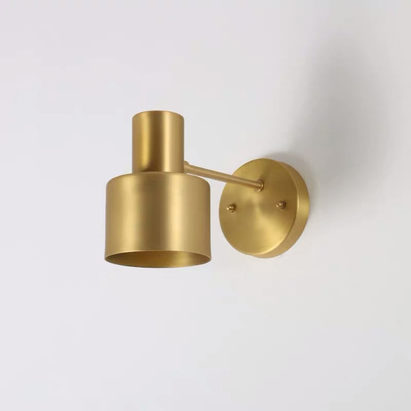 Gold Geometric Shaped Metal Wall Lamp Angle Adjustable Design Simplicity Sconce Lights for Staircase Aisle