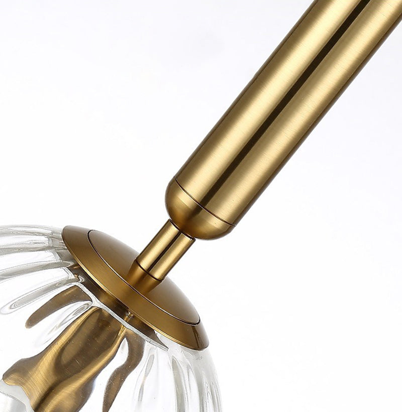 6" Diameter Orb Glass Shade Simplicity Wall Lamp 1-Light Nordic Style Bedside Sconce Lights