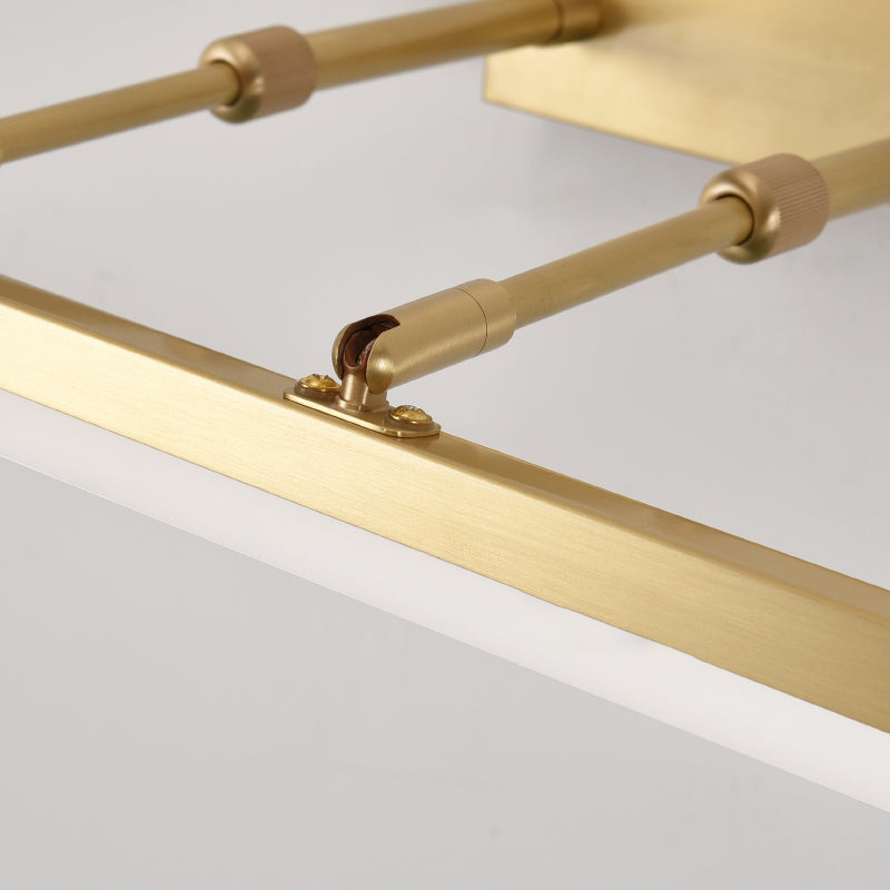 Modern Minimalist Minimalist Acrilico per vanità montate in rame Acrilico 1 Light Wall Light Freedurs