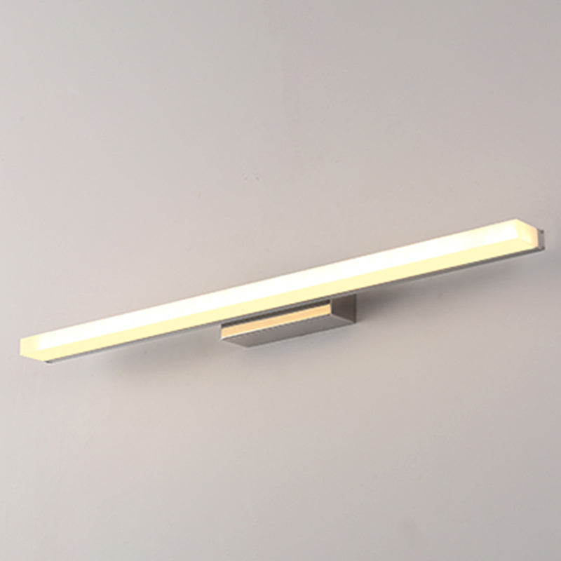 Modern Minimalist Style Rectangular Vanity Wall Light Fixtures 1 Light Wall Mounted Vanity Lights with Acrylic Shade