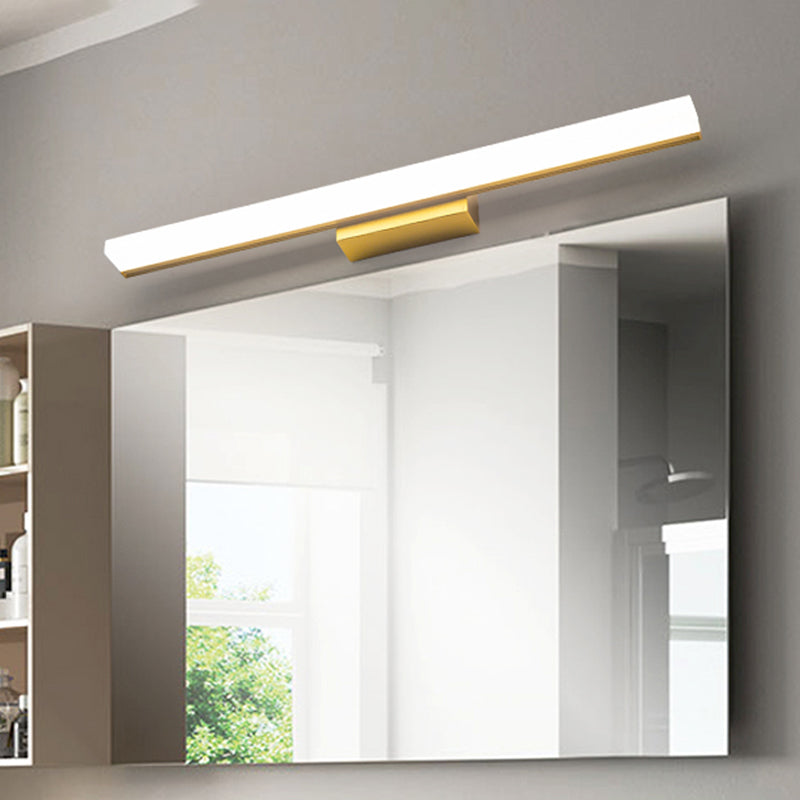 Modern Minimalist Style Rectangular Vanity Wall Light Fixtures 1 Light Wall Mounted Vanity Lights with Acrylic Shade