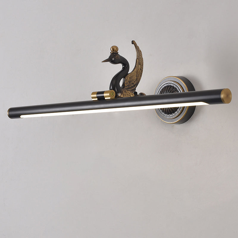 Mitte des Jahrhunderts Luxusstil Zylindrische Wandmontage Waschtischlichter Kupfer 1 Leichte Eitelkeitsbeleuchtung für Badezimmer