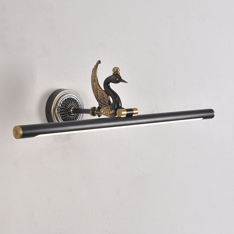 Mitte des Jahrhunderts Luxusstil Zylindrische Wandmontage Waschtischlichter Kupfer 1 Leichte Eitelkeitsbeleuchtung für Badezimmer