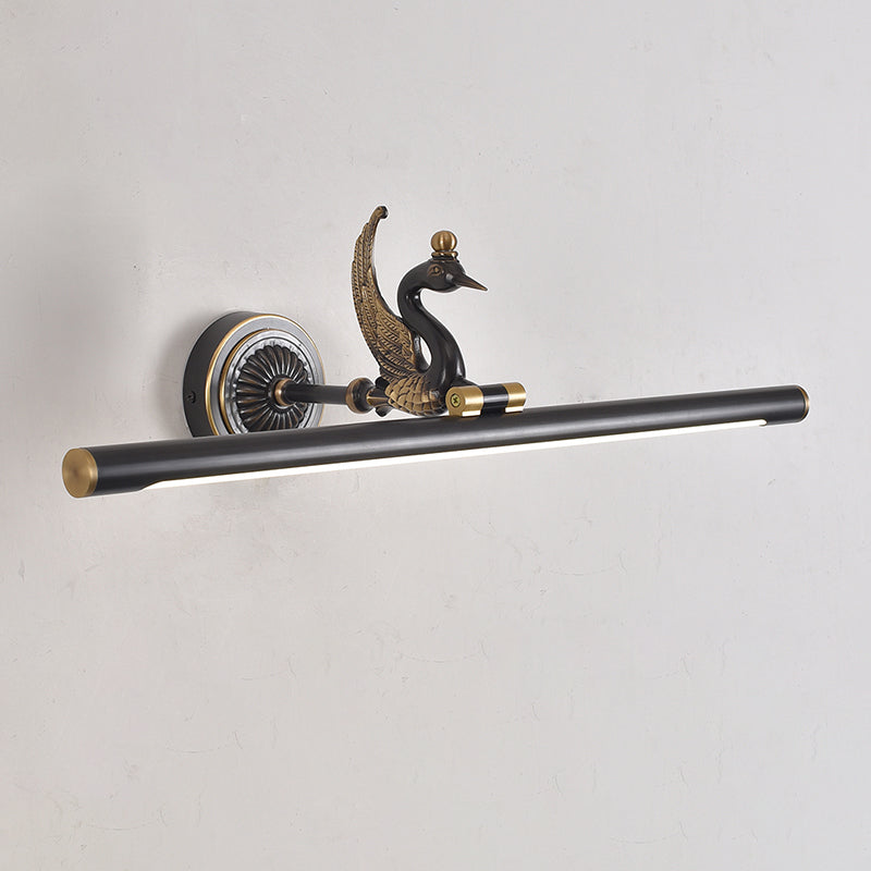 Mitte des Jahrhunderts Luxusstil Zylindrische Wandmontage Waschtischlichter Kupfer 1 Leichte Eitelkeitsbeleuchtung für Badezimmer