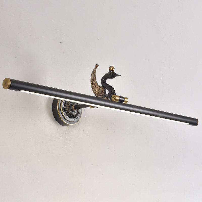 Mitte des Jahrhunderts Luxusstil Zylindrische Wandmontage Waschtischlichter Kupfer 1 Leichte Eitelkeitsbeleuchtung für Badezimmer