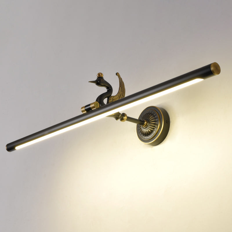 Aménagement de vanité murale cylindrique de style luxe du milieu du siècle