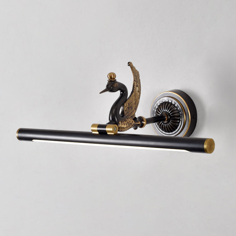 Mitte des Jahrhunderts Luxusstil Zylindrische Wandmontage Waschtischlichter Kupfer 1 Leichte Eitelkeitsbeleuchtung für Badezimmer