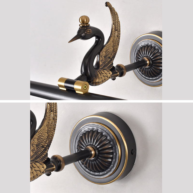 Mitte des Jahrhunderts Luxusstil Zylindrische Wandmontage Waschtischlichter Kupfer 1 Leichte Eitelkeitsbeleuchtung für Badezimmer