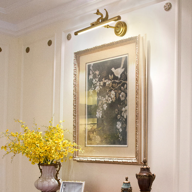 Aménagement de vanité murale cylindrique de style luxe du milieu du siècle