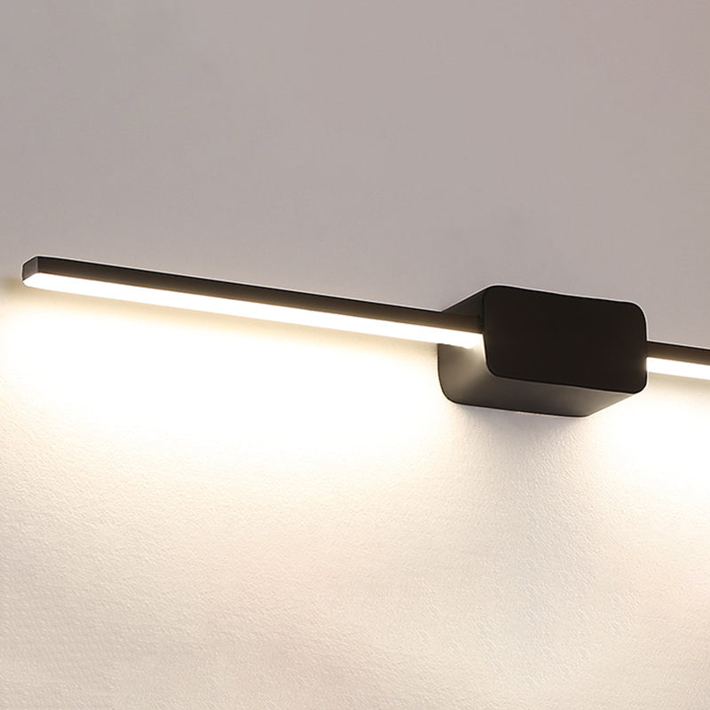Moderne minimalistische stijl lineaire wand gemonteerd ijdelheid lichten aluminium ijdelheid verlichting ideeën voor badkamer