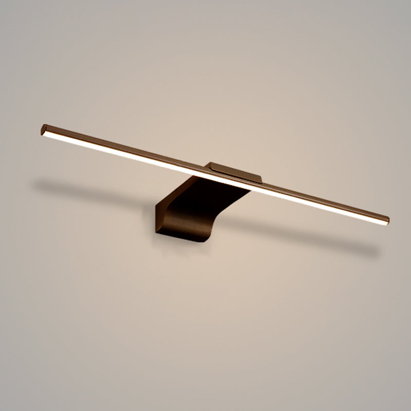 Moderno stile minimalista a parete lineare a parete vanità luci in alluminio sconde murale per bagno per bagno