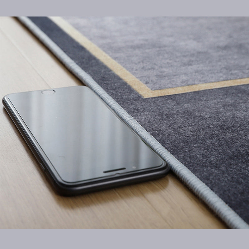 Modern Indoor Rug Polyester Marble Print Rug Non-Slip Backing Carpet for Living Room