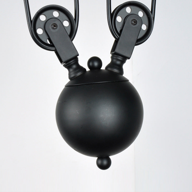 Metal 3 luces de la isla Polea de iluminación colgante colgante lineal vintage para comedor