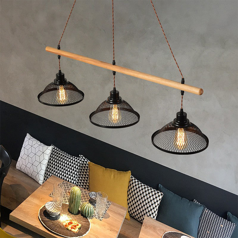 Bowl Island Lighting Fixtures Industrial Metal Pendant Lighting for Restaurant