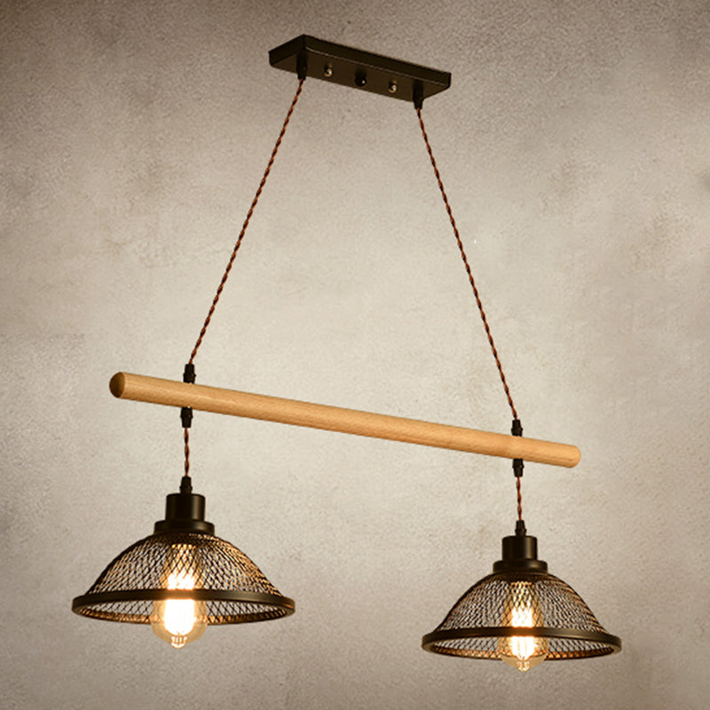 Bowl Island Lighting Fixtures Industrial Metal Pendant Lighting for Restaurant