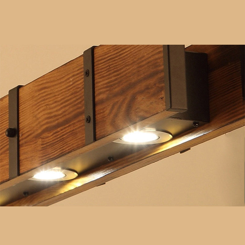 COLORE DI LEGGIO LUCE PENDANTE ISLANDE RETTANGULER