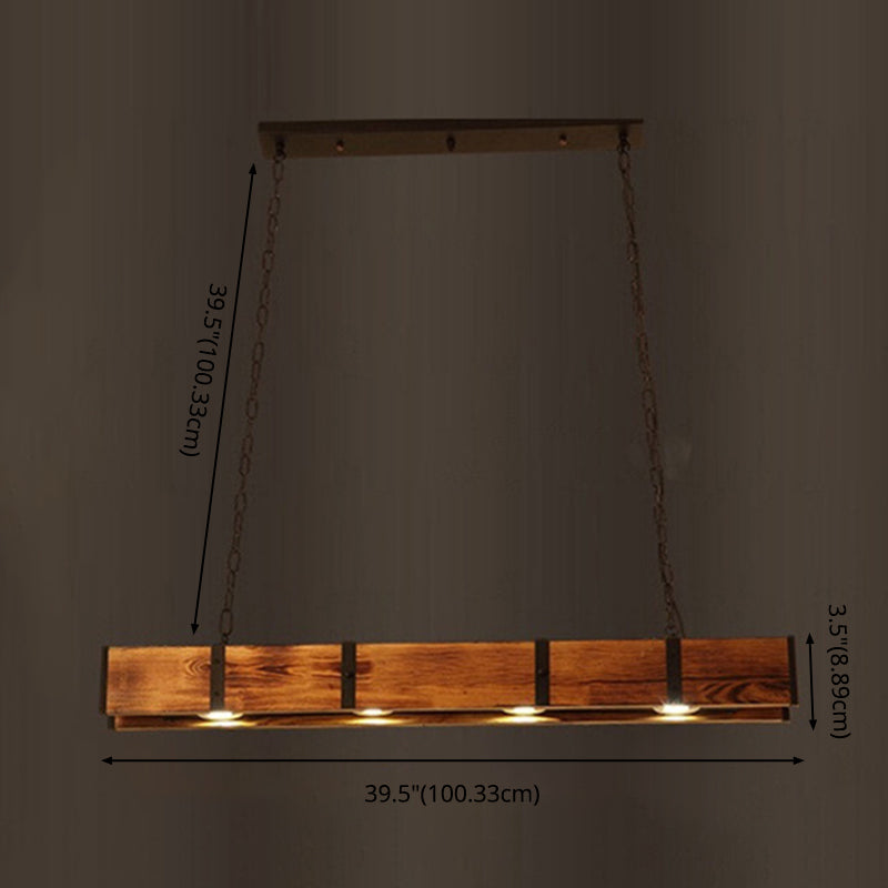 COLORE DI LEGGIO LUCE PENDANTE ISLANDE RETTANGULER