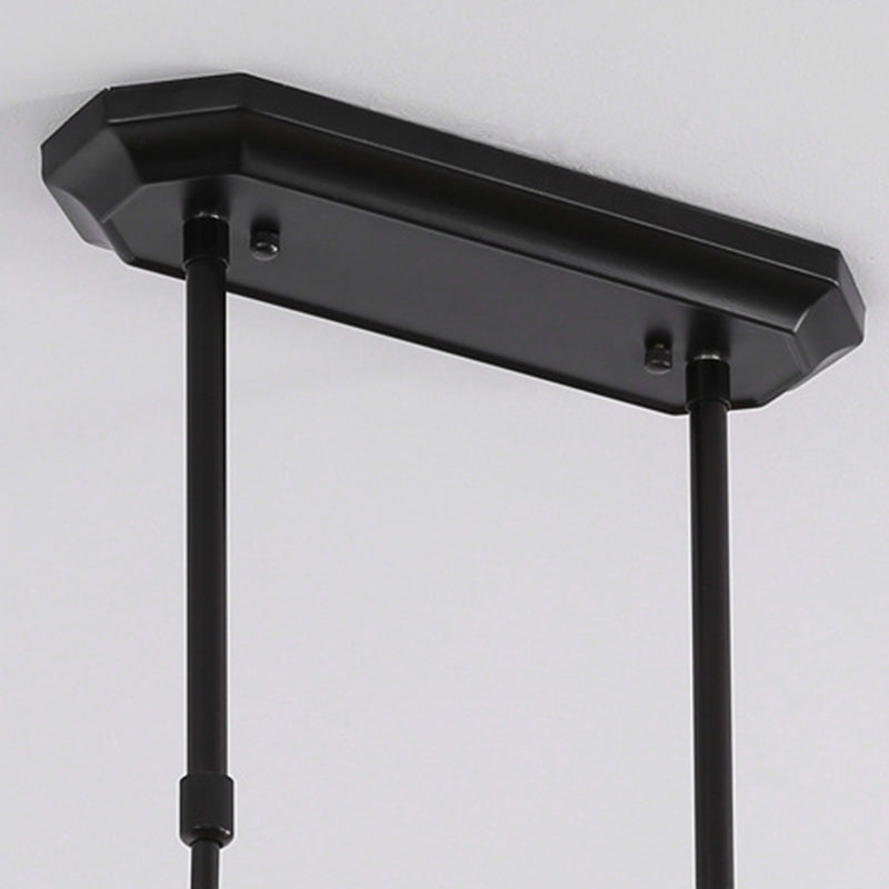 Cilíndrico de techo de la isla de vidrio lámparas de comedor industrial lámparas de la isla