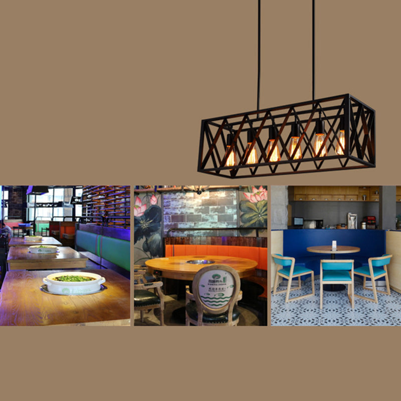 Éclairage de l'île rectangle