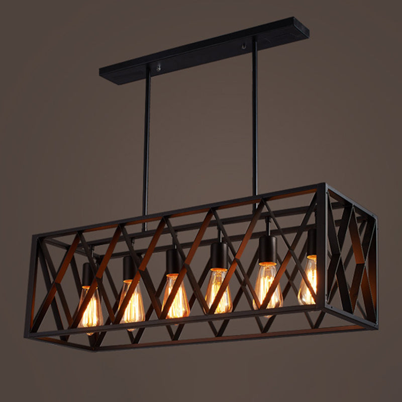 Éclairage de l'île rectangle