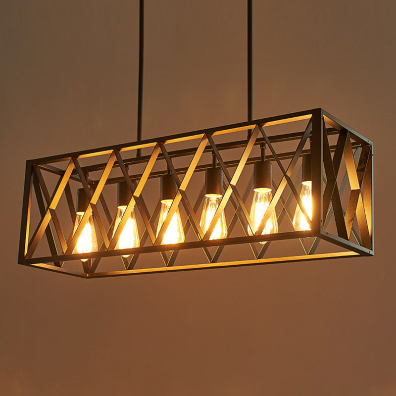 Éclairage de l'île rectangle