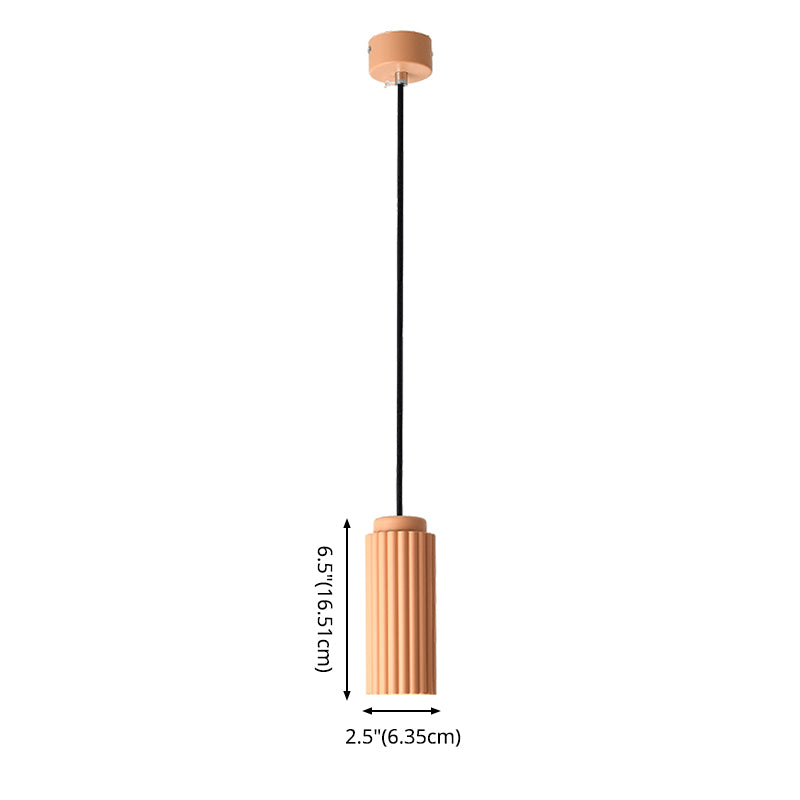 Cilindrische slinger licht macaron metaal 1 bol woonkamer hangende lamp armatuur