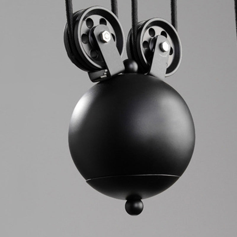 Pulley Metal Island Pendant Chandelier Industrial Dining Room Island Light Fixtures