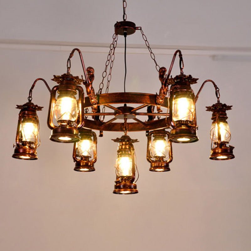 Lámpara de lámpara de queroseno Luz de lámpara Metálico Retro Retro Industrial Style Lighting Accesorios para restaurante
