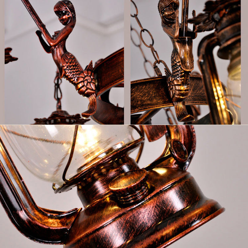 Lámpara de lámpara de queroseno Luz de lámpara Metálico Retro Retro Industrial Style Lighting Accesorios para restaurante