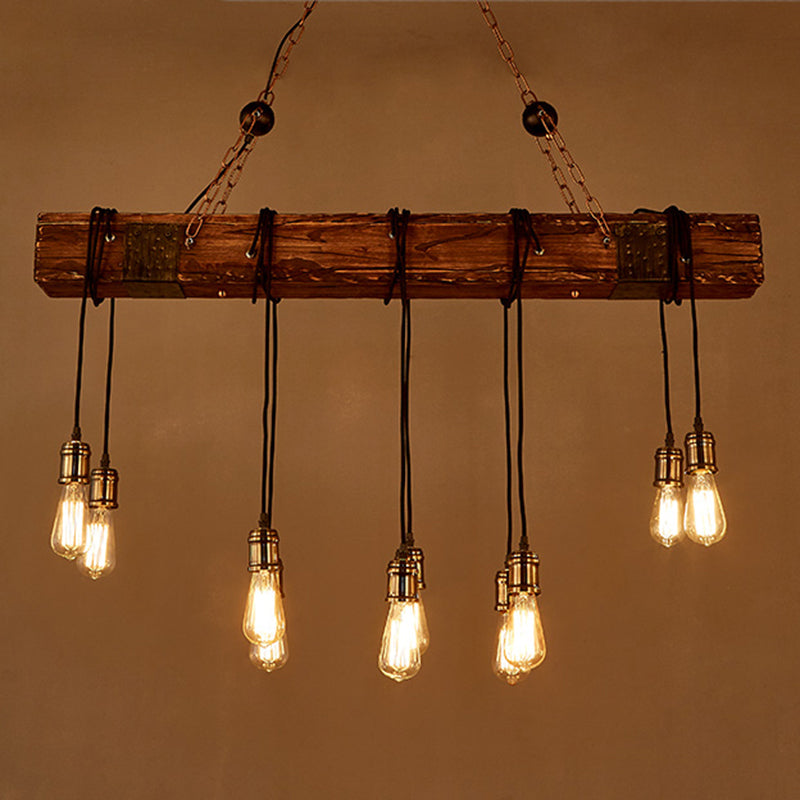 COLORE DI LEGGIO LUCE PENDANTE ISLANDE RETTANGOLARE IN INDUSTRIALE LUCE DI BACCHIO DI INGGIO