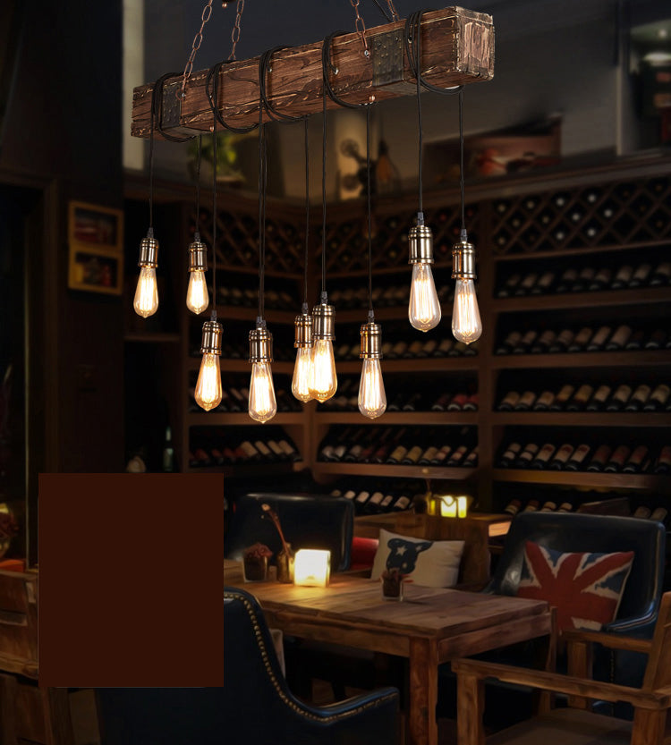 COLORE DI LEGGIO LUCE PENDANTE ISLANDE RETTANGOLARE IN INDUSTRIALE LUCE DI BACCHIO DI INGGIO