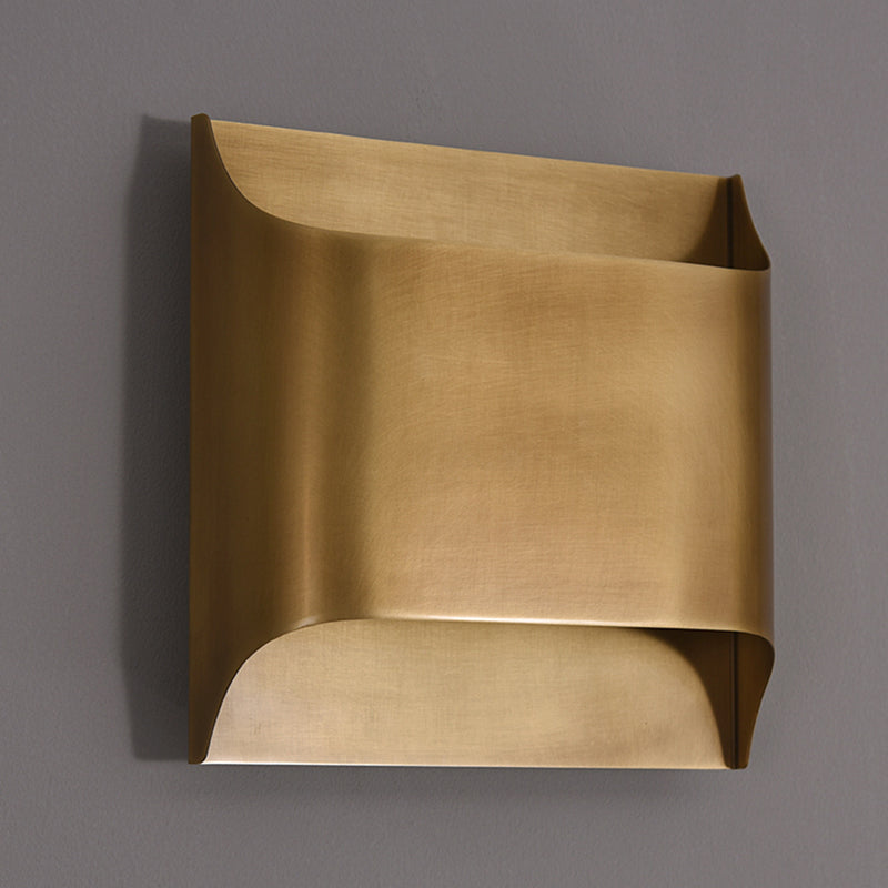 Moderner minimalistischer Stil abgeflachtes Rohrwand montiertes Leuchte Kupferwandleuchte für Schlafzimmer