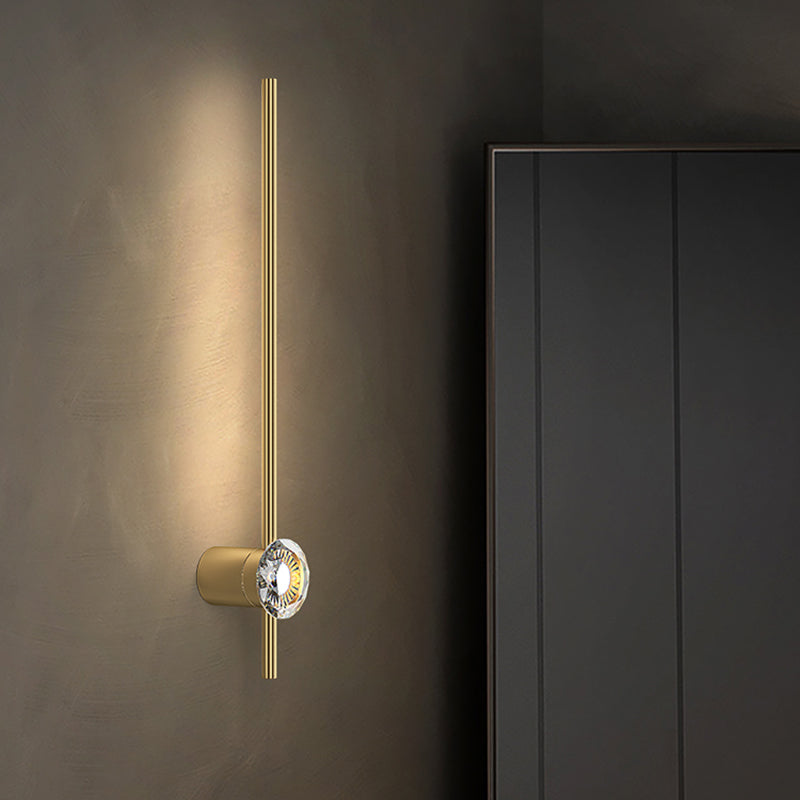 Modern Luxury Style Wall Mounted Light Fixture Copper Flush Mount Wall Sconce for Living Room