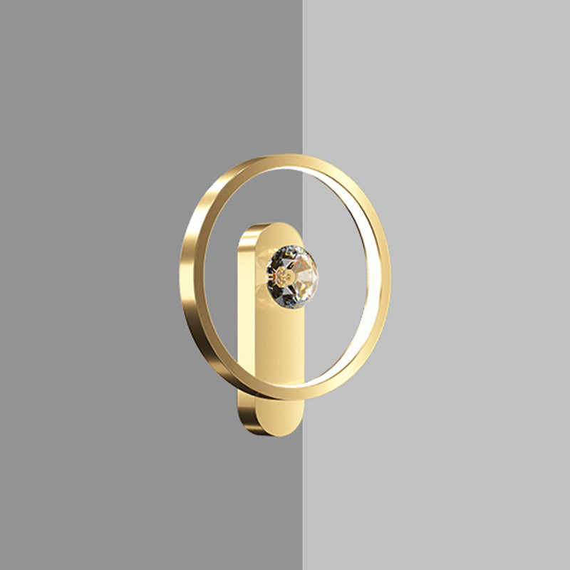 Modern Luxury Style Wall Mounted Light Fixture Copper Flush Mount Wall Sconce for Living Room