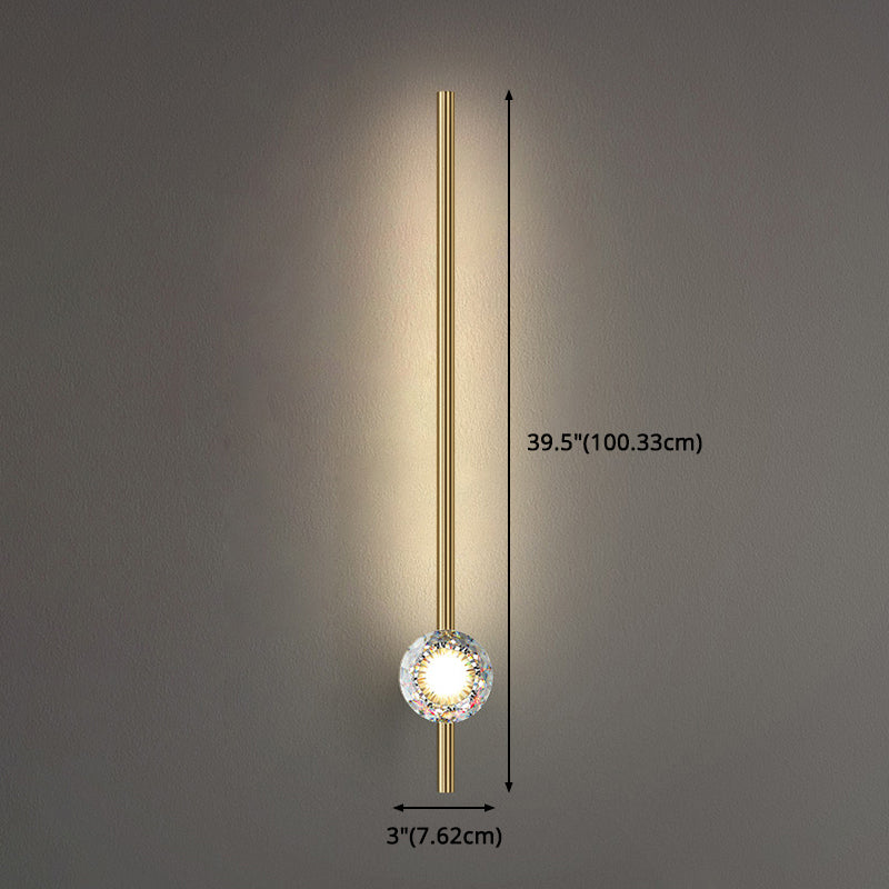 Modern Luxury Style Wall Mounted Light Fixture Copper Flush Mount Wall Sconce for Living Room