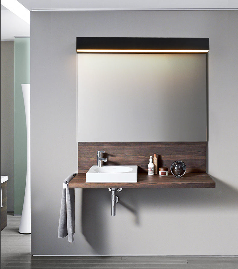 Modern Minimalist Style Rectangle Flush Mount Wall Sconce Aluminum 1 Light Wall Mount Light Fixture for Bedroom