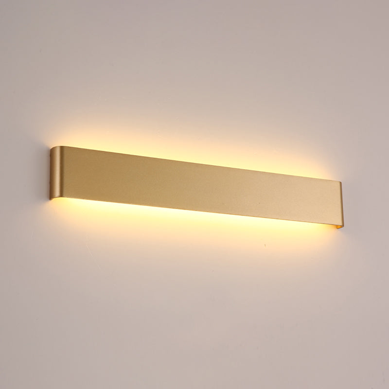 Modern Minimalist Rectangular Wall Mounted Vanity Lights Metal Vanity Wall Light Fixtures for Bathroom