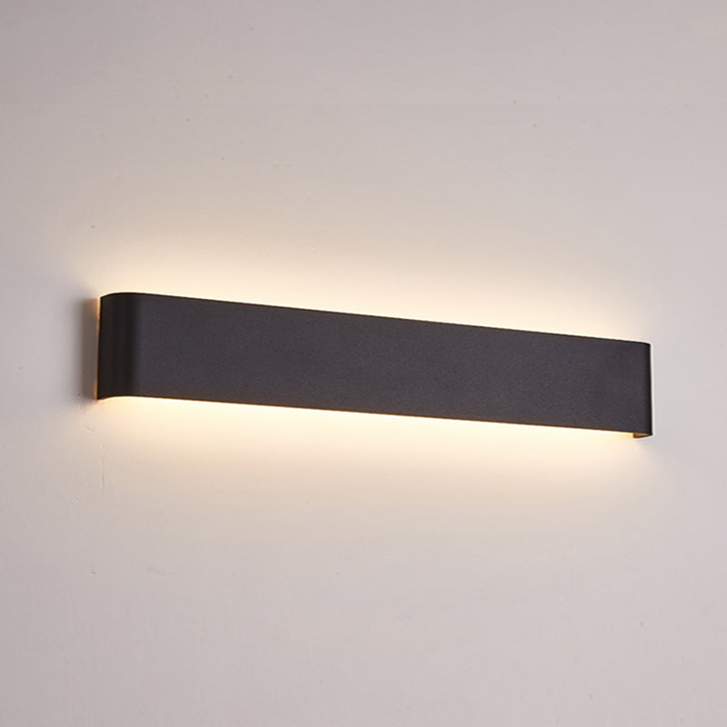 Modern Minimalist Rectangular Wall Mounted Vanity Lights Metal Vanity Wall Light Fixtures for Bathroom