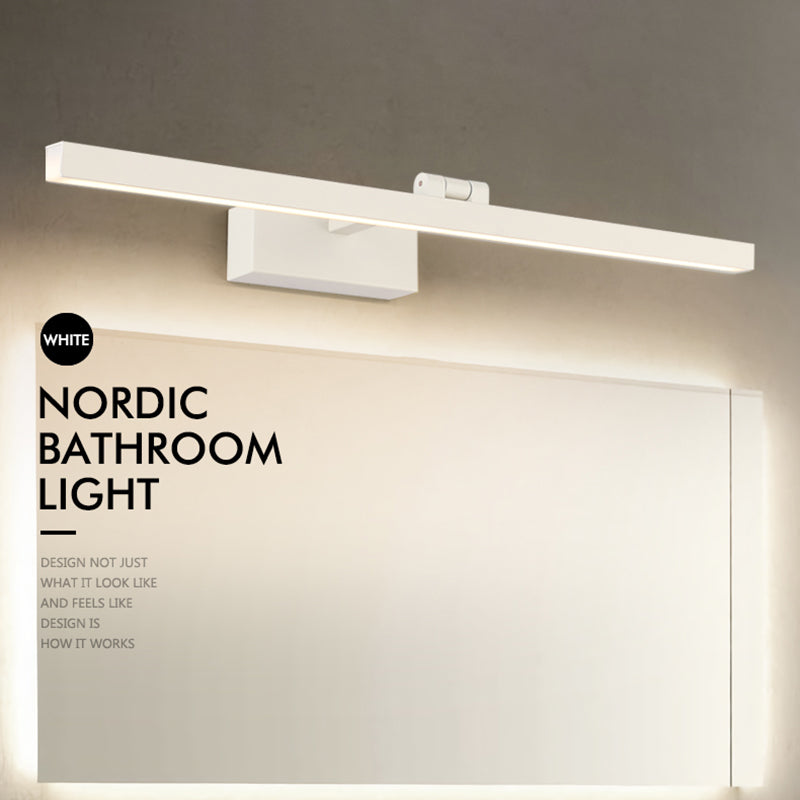 Modern Minimalist Style Linear Wall Mounted Vanity Lights Metal Vanity Wall Light Fixtures for Bathroom