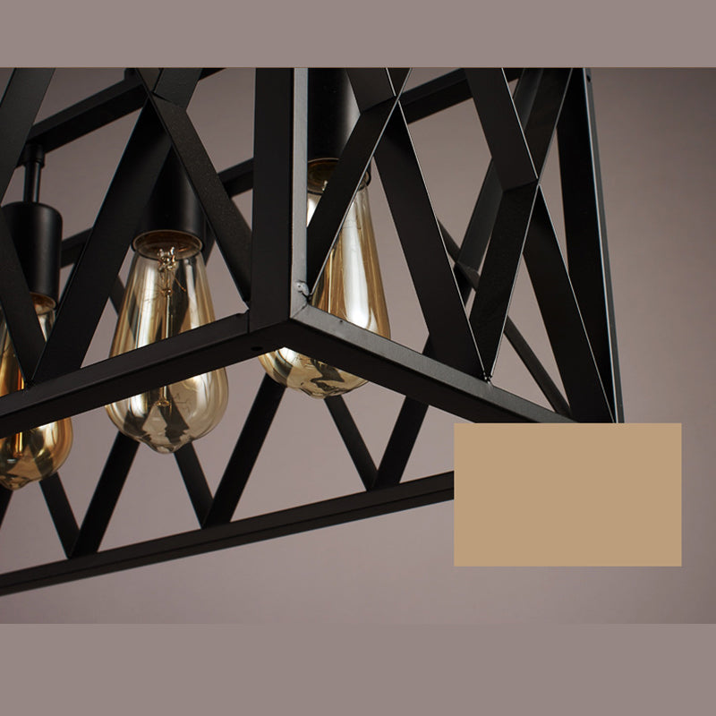 Éclairage de l'île rectangle