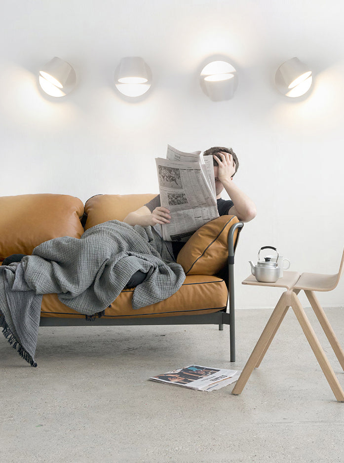 350 ° roteerbare cilindrische LED -wandlamp eigentijds minimalisme Bedide LED leeslampje met onafhankelijke schakelaarontwerp