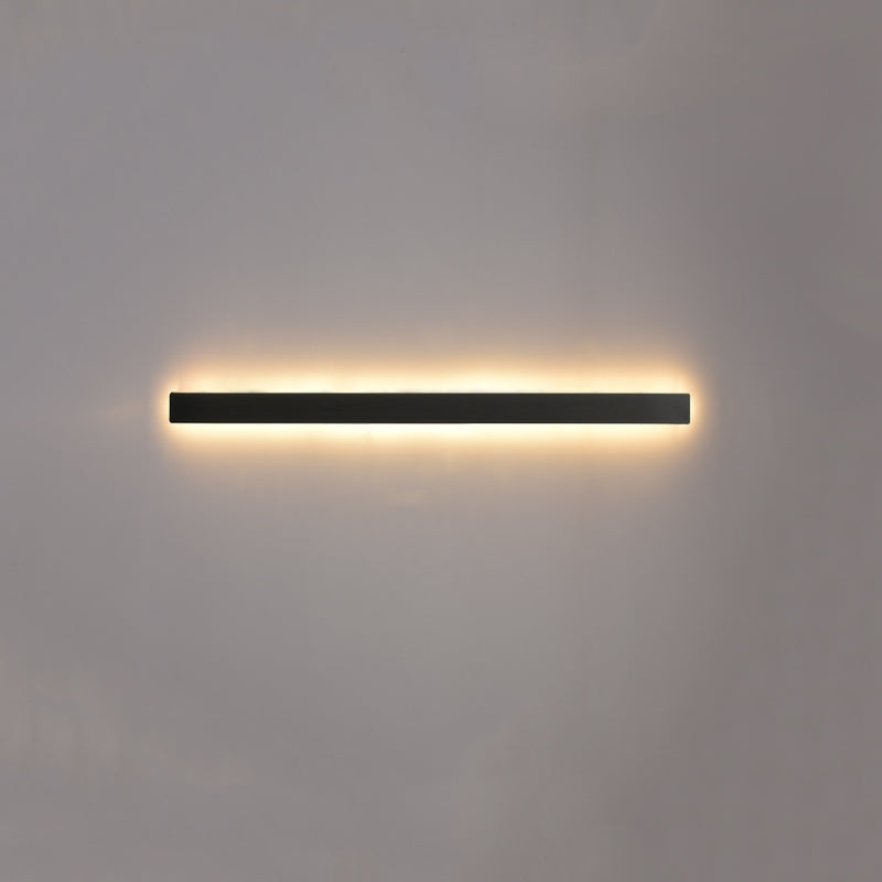 Estilo moderno de estilo minimalista de montaje lineal montura de pared de metal de pared de pared de pared lámpara para sala de estar