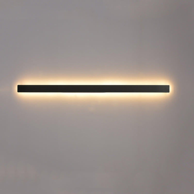 Estilo moderno de estilo minimalista de montaje lineal montura de pared de metal de pared de pared de pared lámpara para sala de estar