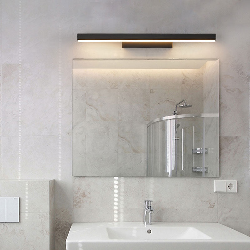 Style minimaliste moderne de style cylindrique de vanité murale lumineux acrylique 1 luminaire mural de vanité légère