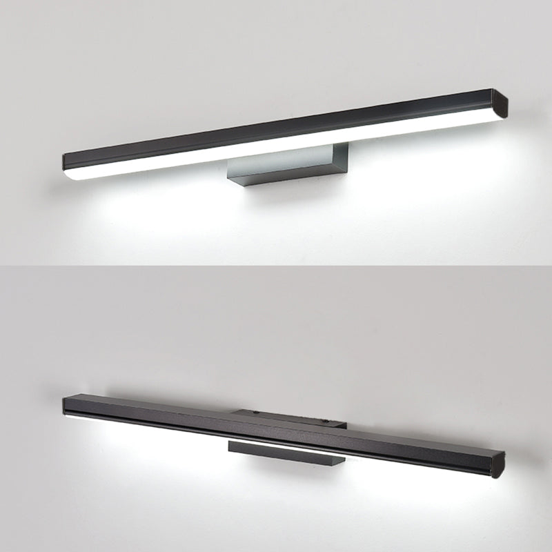 Style minimaliste moderne de style cylindrique de vanité murale lumineux acrylique 1 luminaire mural de vanité légère